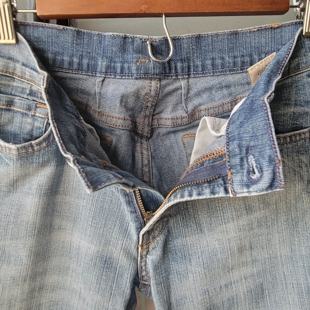 7 For All Mankind Bootcut Womens 28 Rise 8" Denim Flare Stretch Blue Stretchy - Picture 7 of 12